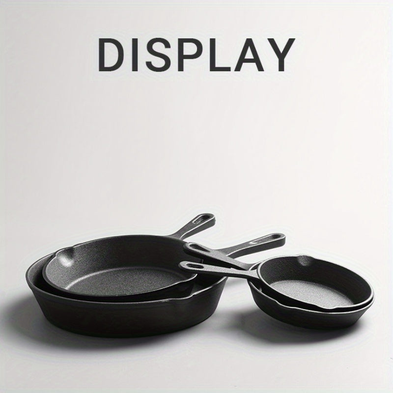 Cast Iron Skillet 7-Piece Set - Heavy Duty Chef Quality