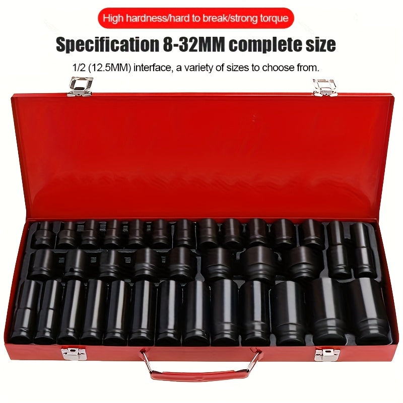 1/2 Inch Professional Pneumatic Socket Set By Unknown Brand