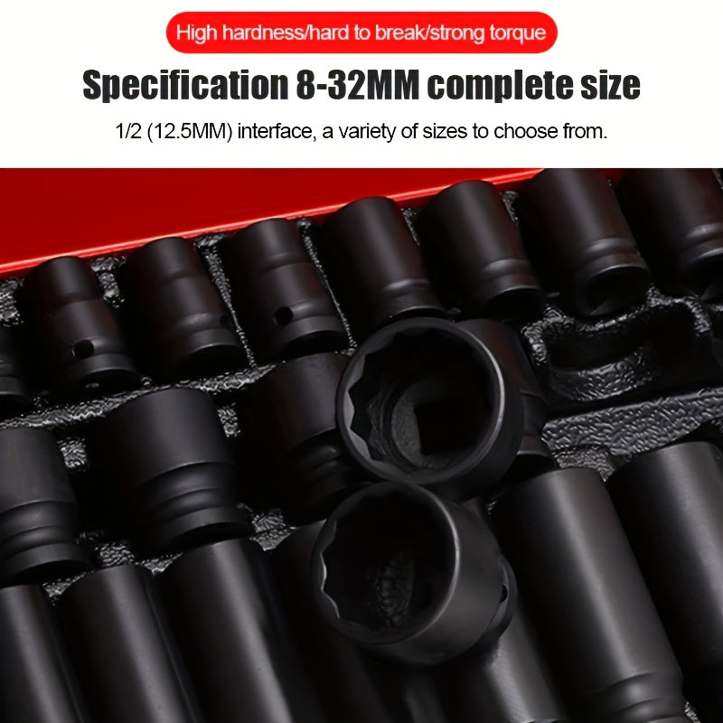 1/2 Inch Professional Pneumatic Socket Set By Unknown Brand