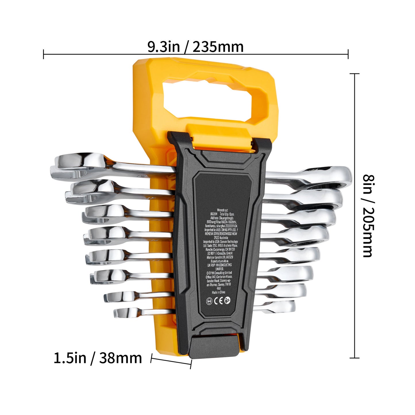 VEVOR Combination Wrench Set Metric With Organizer Rack