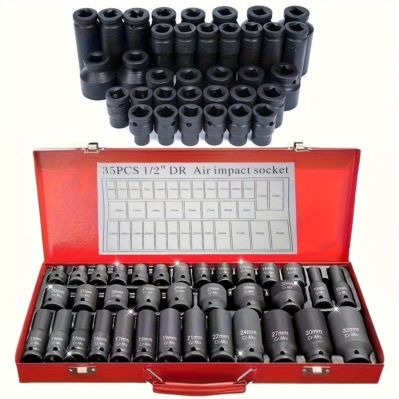 1/2 Inch Professional Pneumatic Socket Set By Unknown Brand
