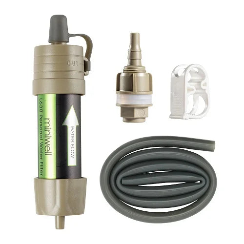Miniwell Portable Camping Water Filter System for Survival