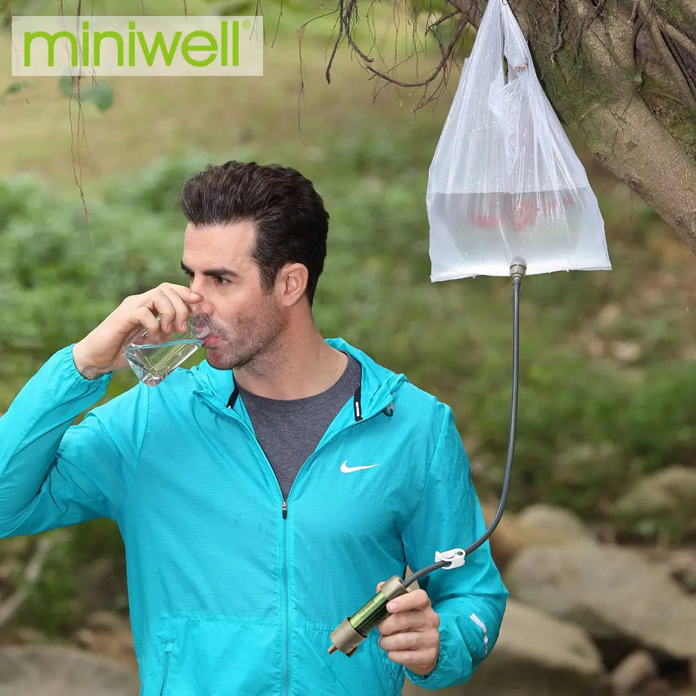 Miniwell Portable Camping Water Filter System for Survival