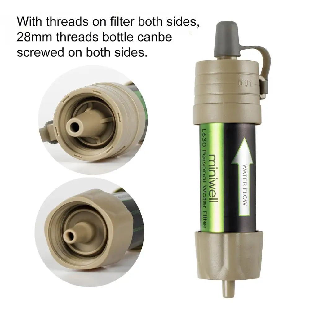 Miniwell Portable Camping Water Filter System for Survival