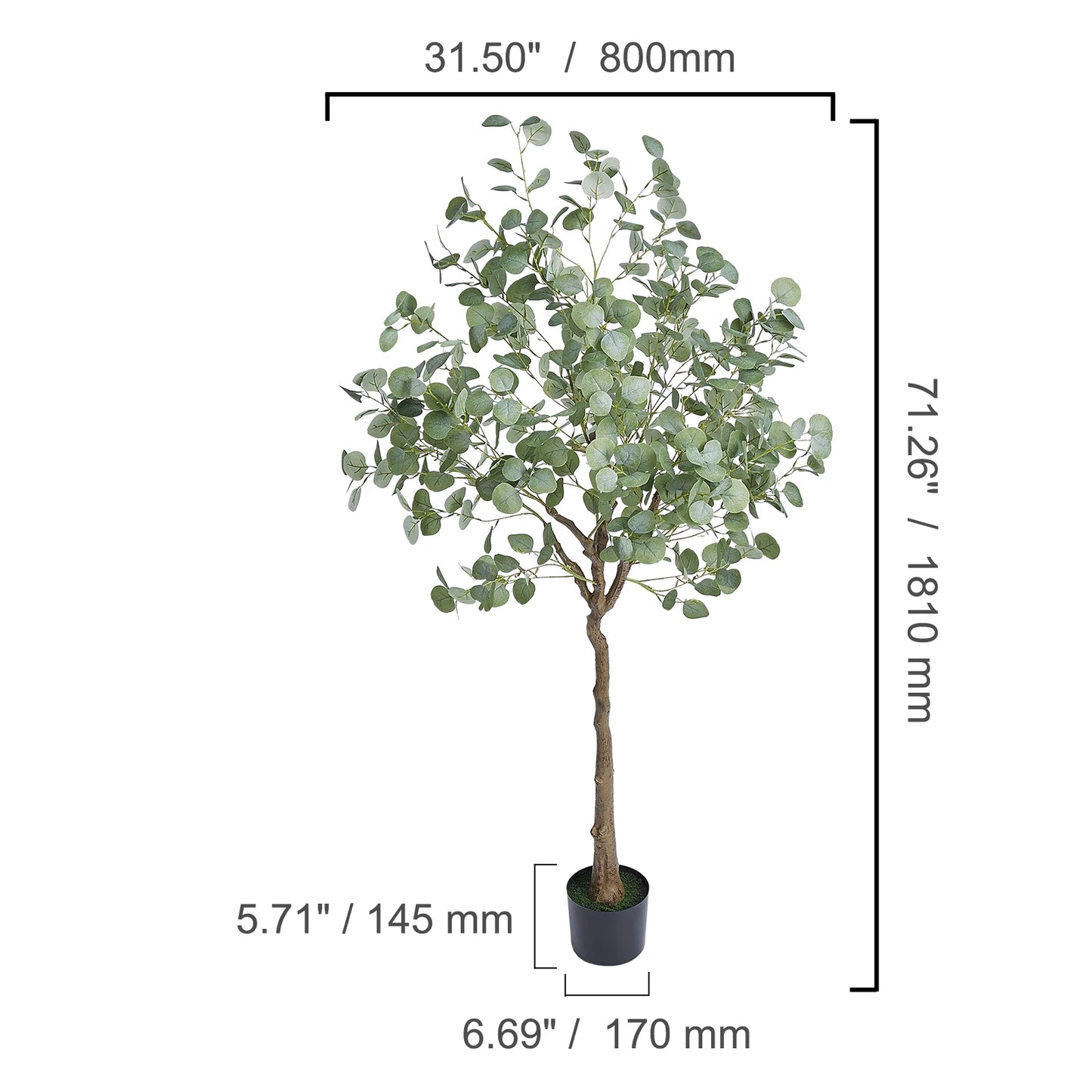 Artificial Olive Tree 4/5/6 FT Tall Faux Plant