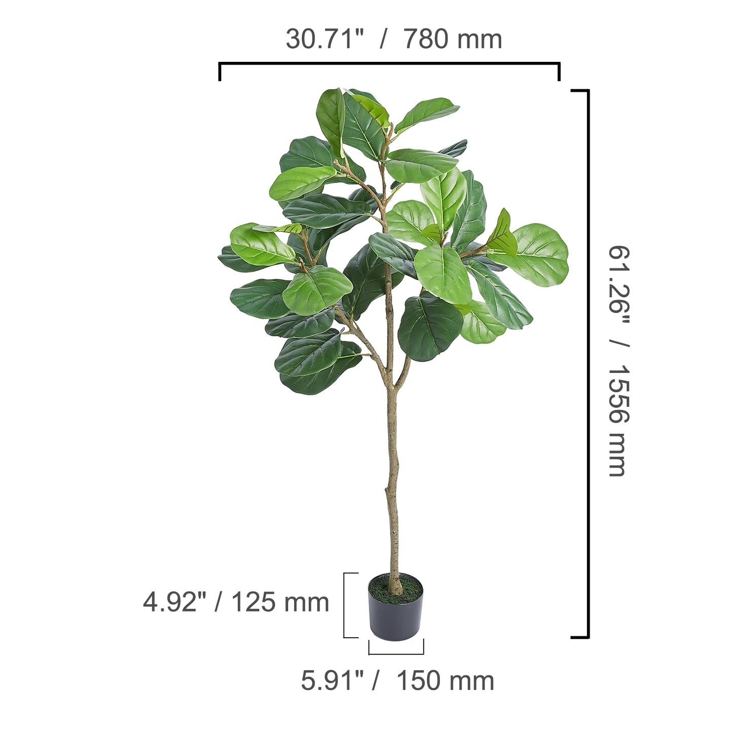 Artificial Olive Tree 4/5/6 FT Tall Faux Plant