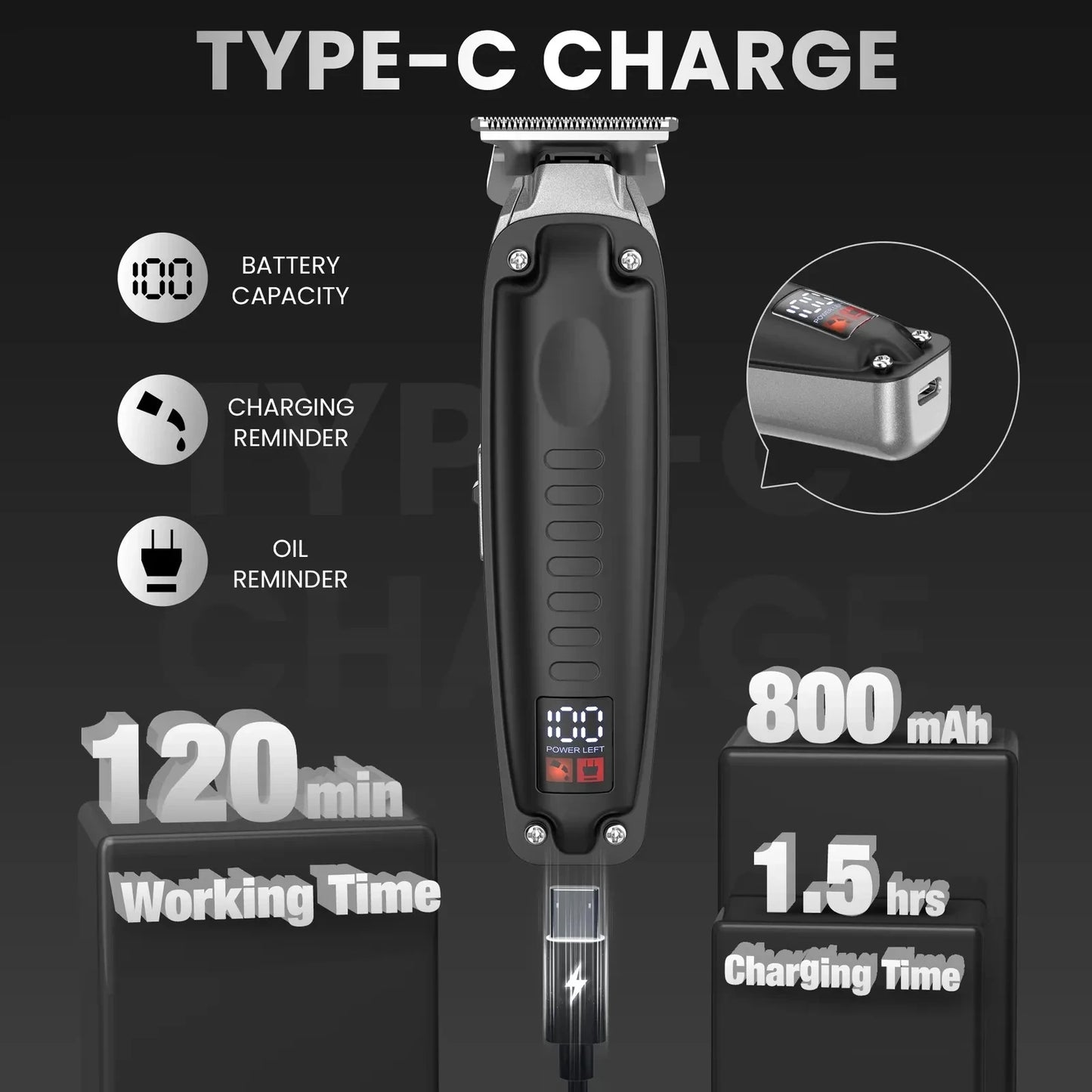 Sejoy Hair Clippers for Men Kids Children Hair Trimmer