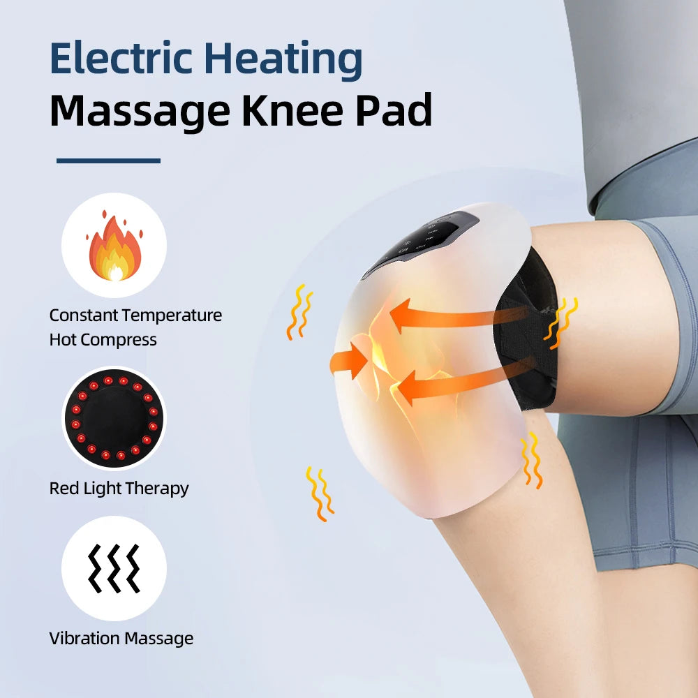 Smart Knee Massager Hot Compress Infrared Heating Vibration
