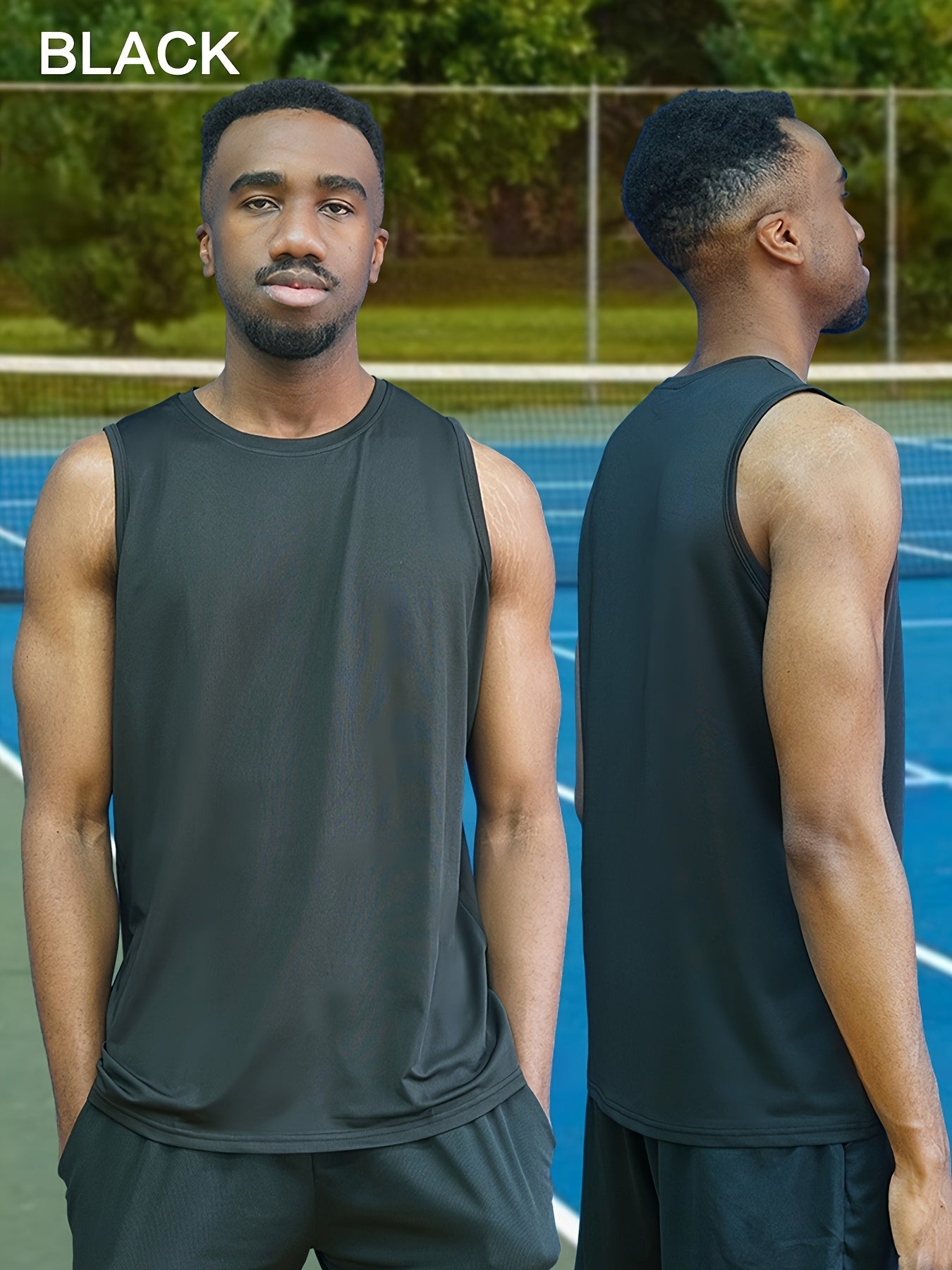 Moisture-Wicking Vests 5pcs Men's Plus Size Sleeveless Vests