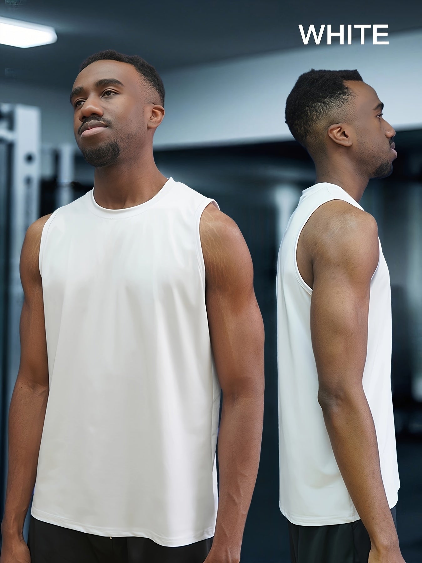 Moisture-Wicking Vests 5pcs Men's Plus Size Sleeveless Vests
