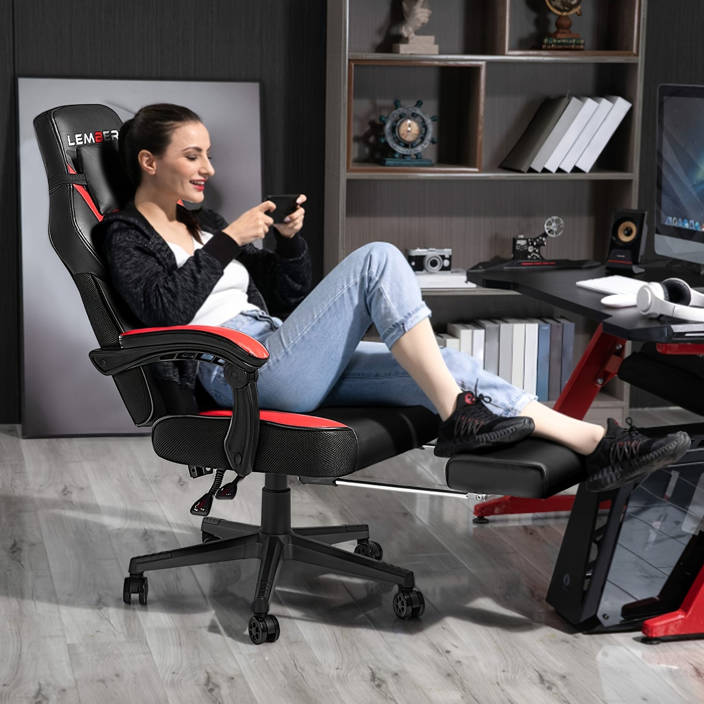 Video Game Chairs With Footrest, Big And Tall Gamer Chair