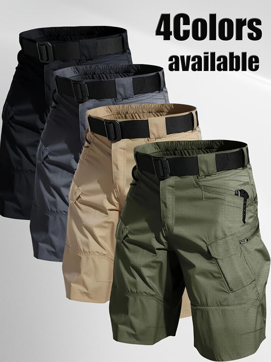 2pcs Men's Outdoor Cargo Shorts - Durable Ripstop Fabric