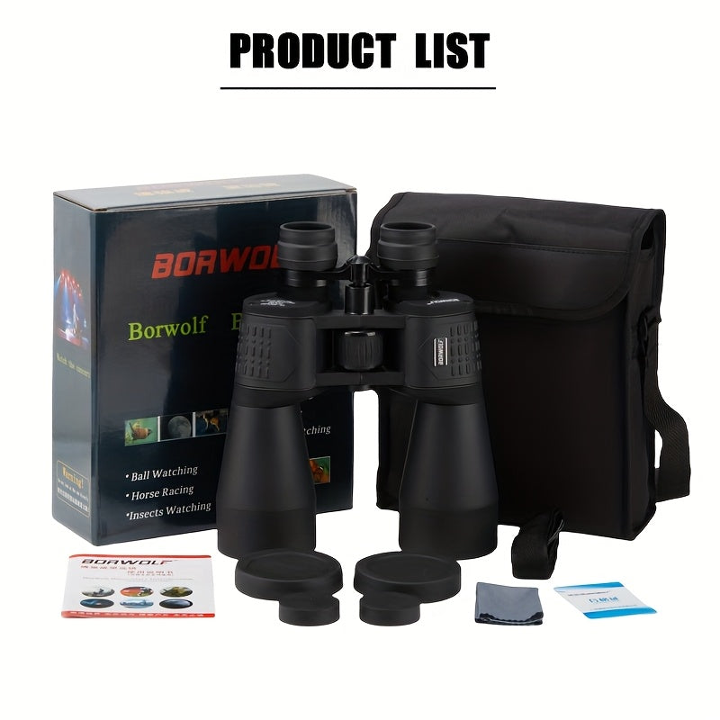BORWOLF Powerful Binoculars Telescope HD Professional Zoom