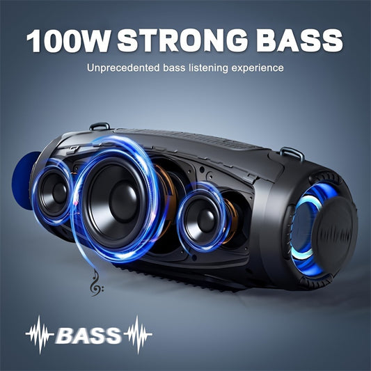 Ortizan 100W Waterproof Wireless Speaker - Powerful Sound