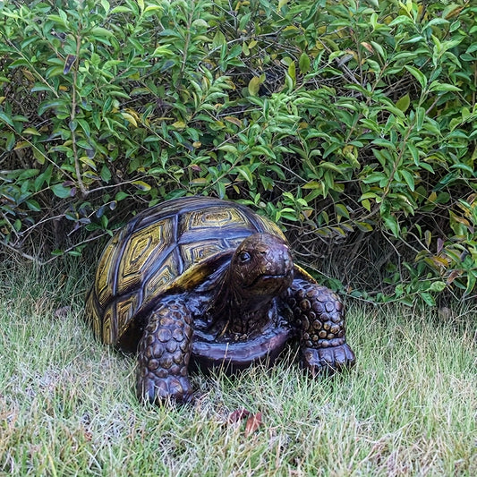 21" Large 3D Turtle Statue - Realistic Resin Garden Art Decor for Outdoor Landscaping, DIY Yard, Balcony, and Home Decoration, Intricate Design with Pebble Texture, Perfect for Nature-Inspired Spaces, Outdoor Sculpture | Deco