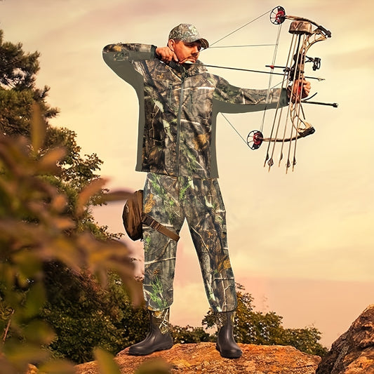 Hunting Suit - Size XXL, Men's Warm Multi-Pocket Pants