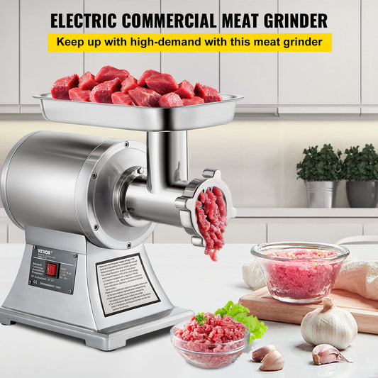 VEVOR 1.5HP 1100W Meat Grinder Electric Heavy Duty Mincer