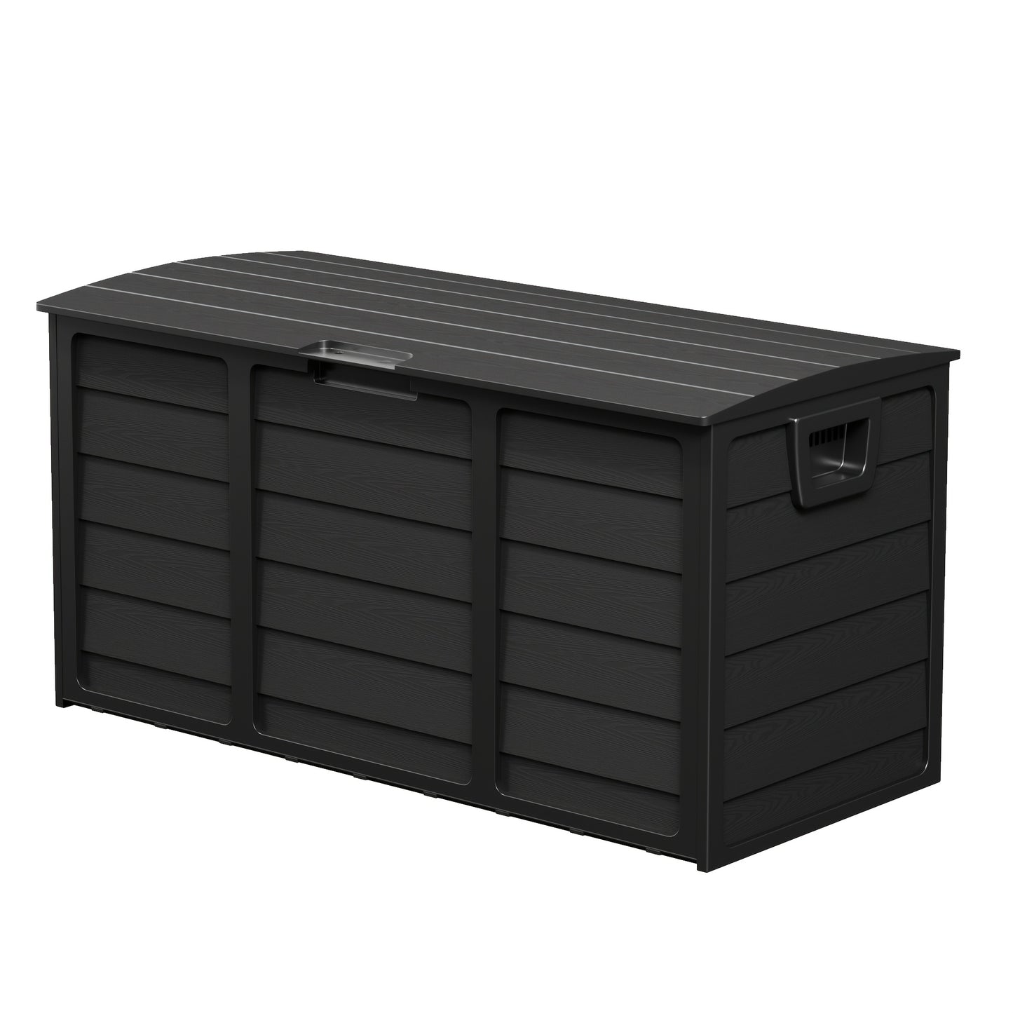 75 Gallon Resin Deck Storage Box with Handles, Storage Container for Home, Kitchen, Retail Stores, And Merchandise Organization