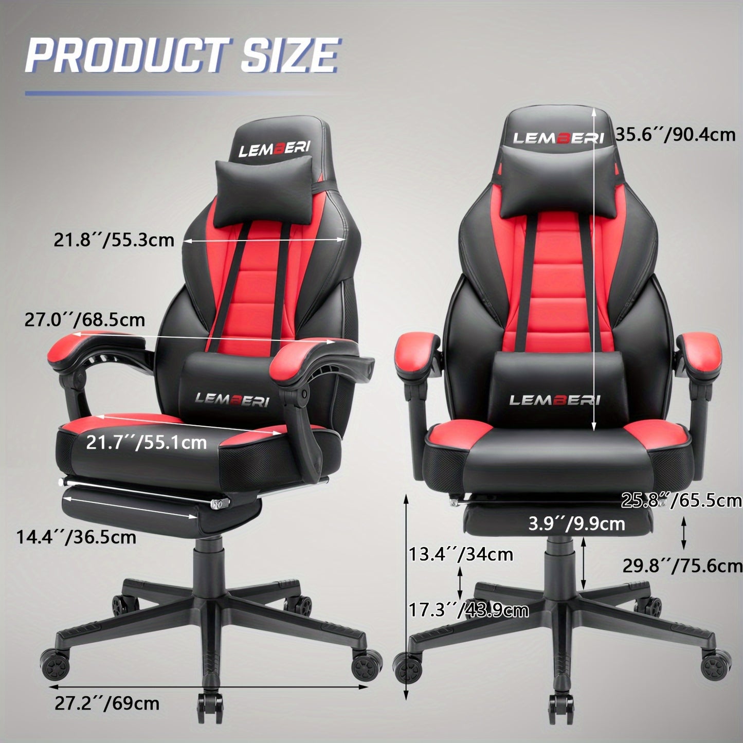 Video Game Chairs With Footrest, Big And Tall Gamer Chair
