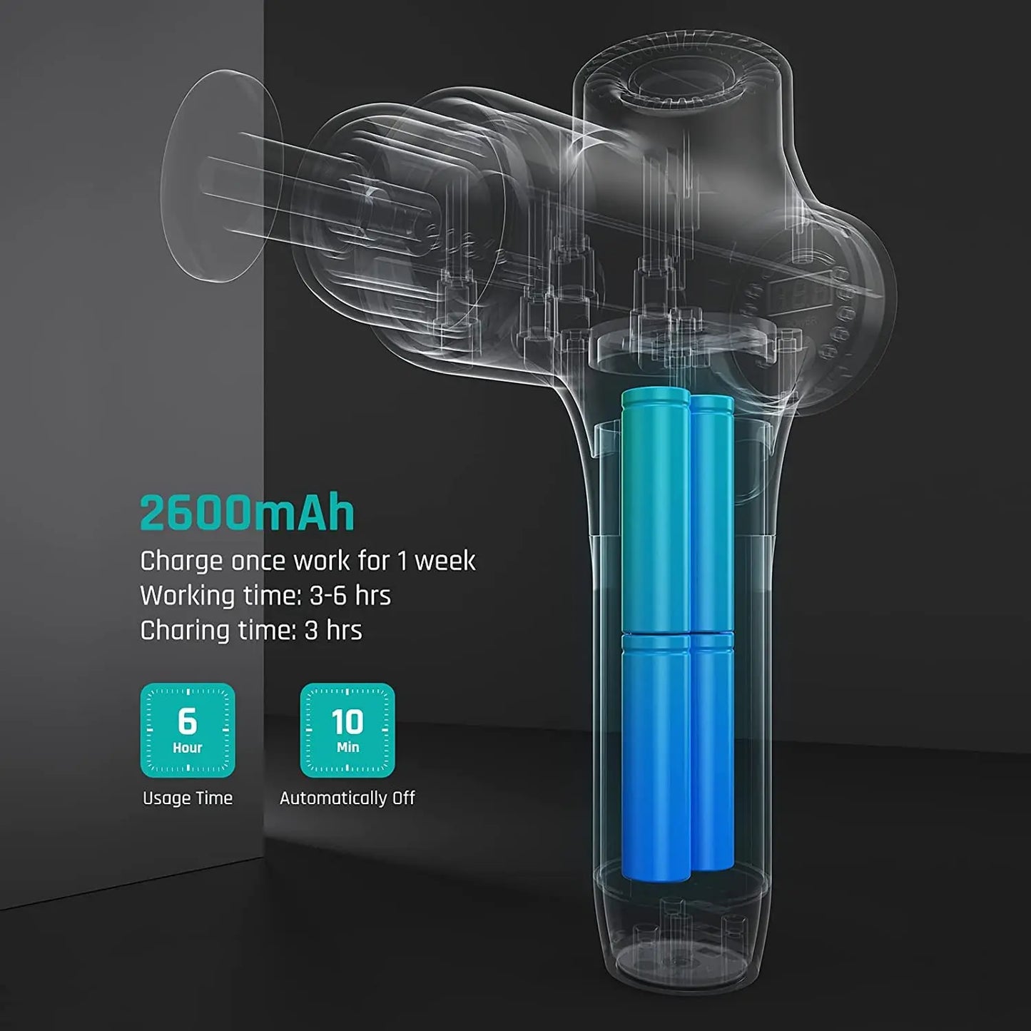 Mebak 3 Massage Gun for Professional Muscle Pain Relief