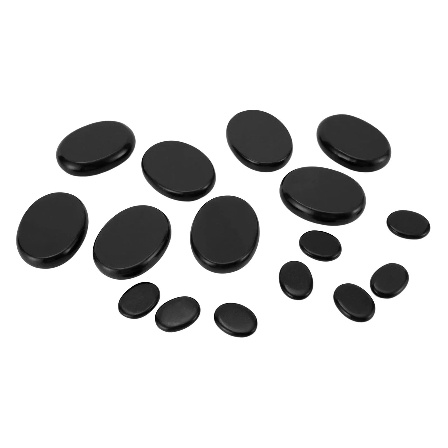 16pcs Hot Stones for Massage Portable Warmer Set for Spa