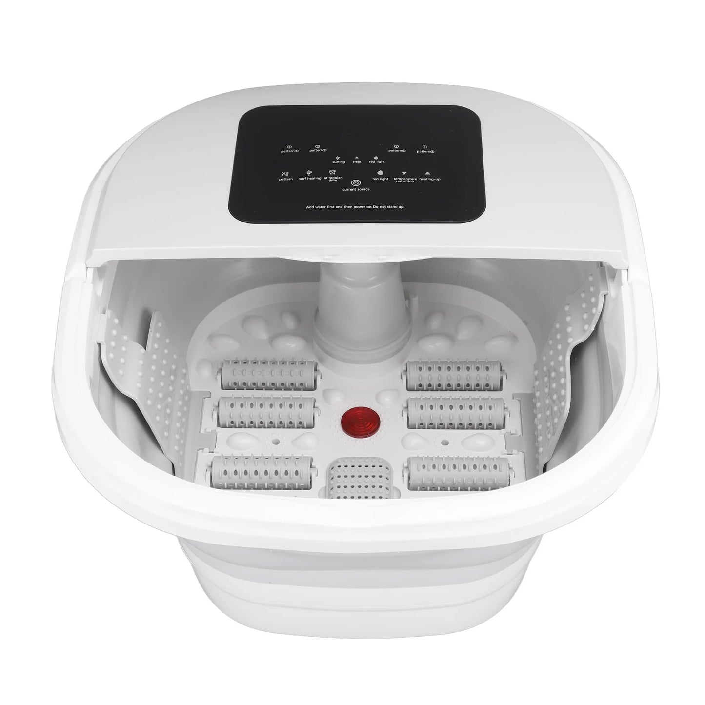 Foot Massager Spa Soaker Foot Soak Tub Smart Foldable 420W 8L Large Capacity Heating Foot Massager Spa Soaker with 8 Set Rollers