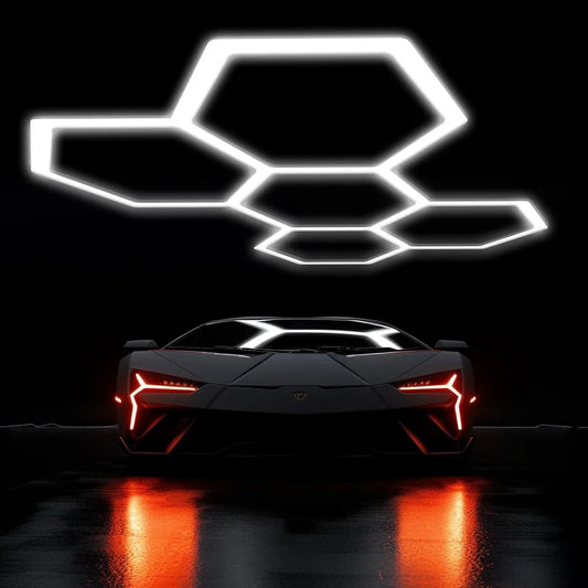 Hexagon Garage Light 25 Pack 6500K Super Bright 192W 23040LM
