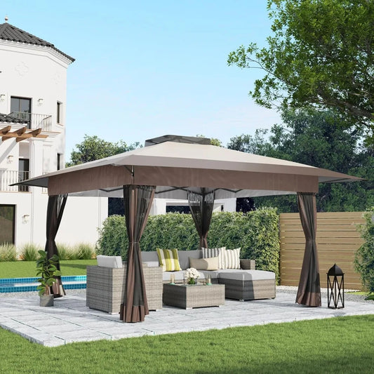 13’x13’ Pop Up Gazebo, Outdoor Canopy Tent Shade