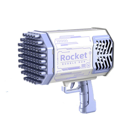 Bubble Gun Kids Toys Rocket 69 Holes Machine With Light
