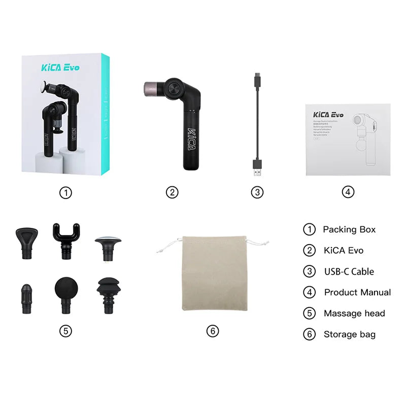 KiCA Evo Fascia Gun Portable Muscle Massage Gun 15kg Impact
