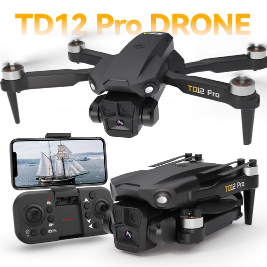 TD12Pro 5GHz WIFI FPV Drone With 1080p HD Camera 2 Batteries
