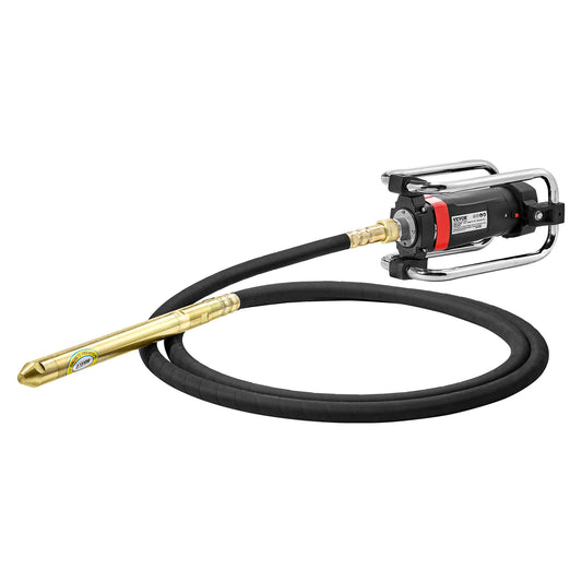 VEVOR Electric Concrete Vibrator 1300W 16000 VPM 2HP Copper Motor Handheld Portable Pencil Remove Air Bubble and Level