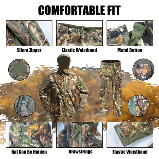 Hunting Suit - Size M, Men's Warm Multi-pocket Pants