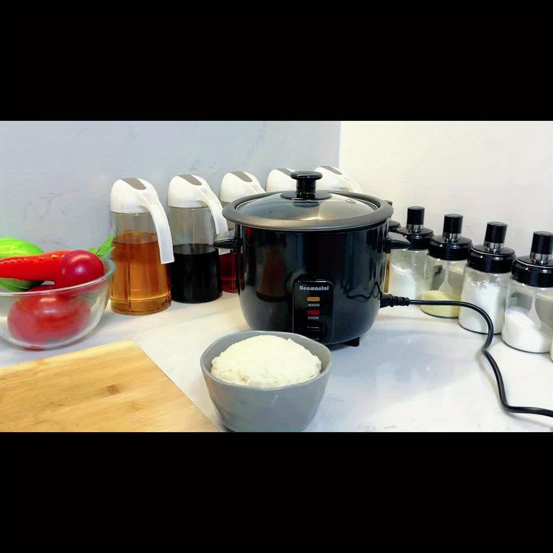 A Rice Cooker Featuring a Detachable Nonstick Pot, a Yogurt Maker with an Automatic Keep Warm Setting, And a Generous Capacity of 6 Cups (Cooked) Or 1. 5 Quarts, And 3 Cups (Uncooked). It Operates with a Single Touch And Serv
