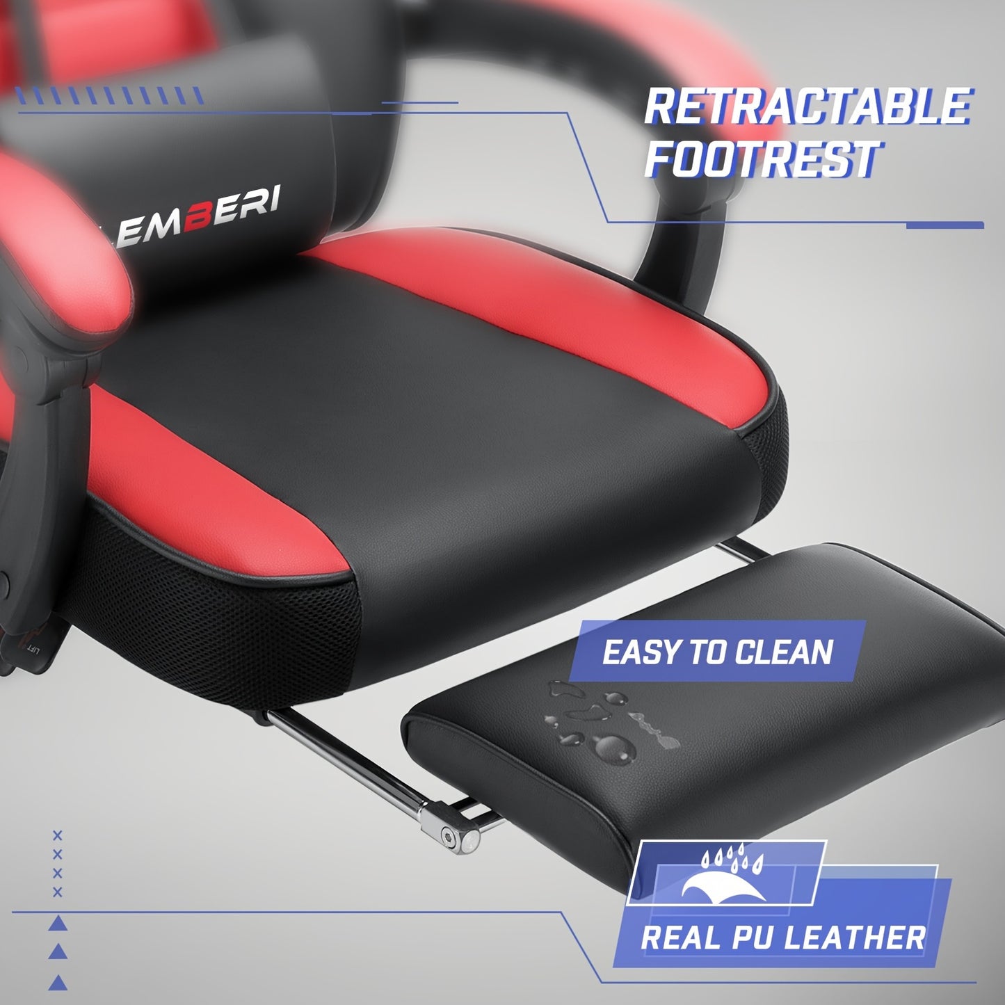 Video Game Chairs With Footrest, Big And Tall Gamer Chair