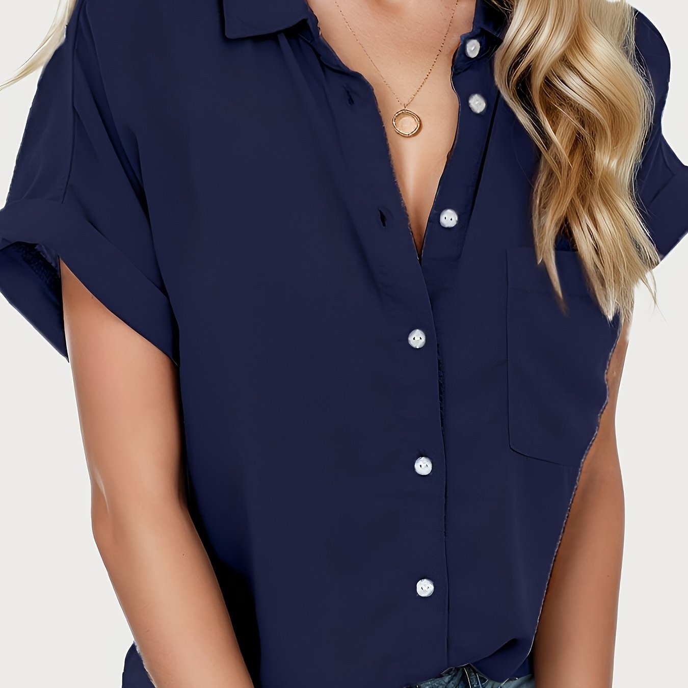 Tooluck Women's Short Sleeve Shirt for Casual Style Wear