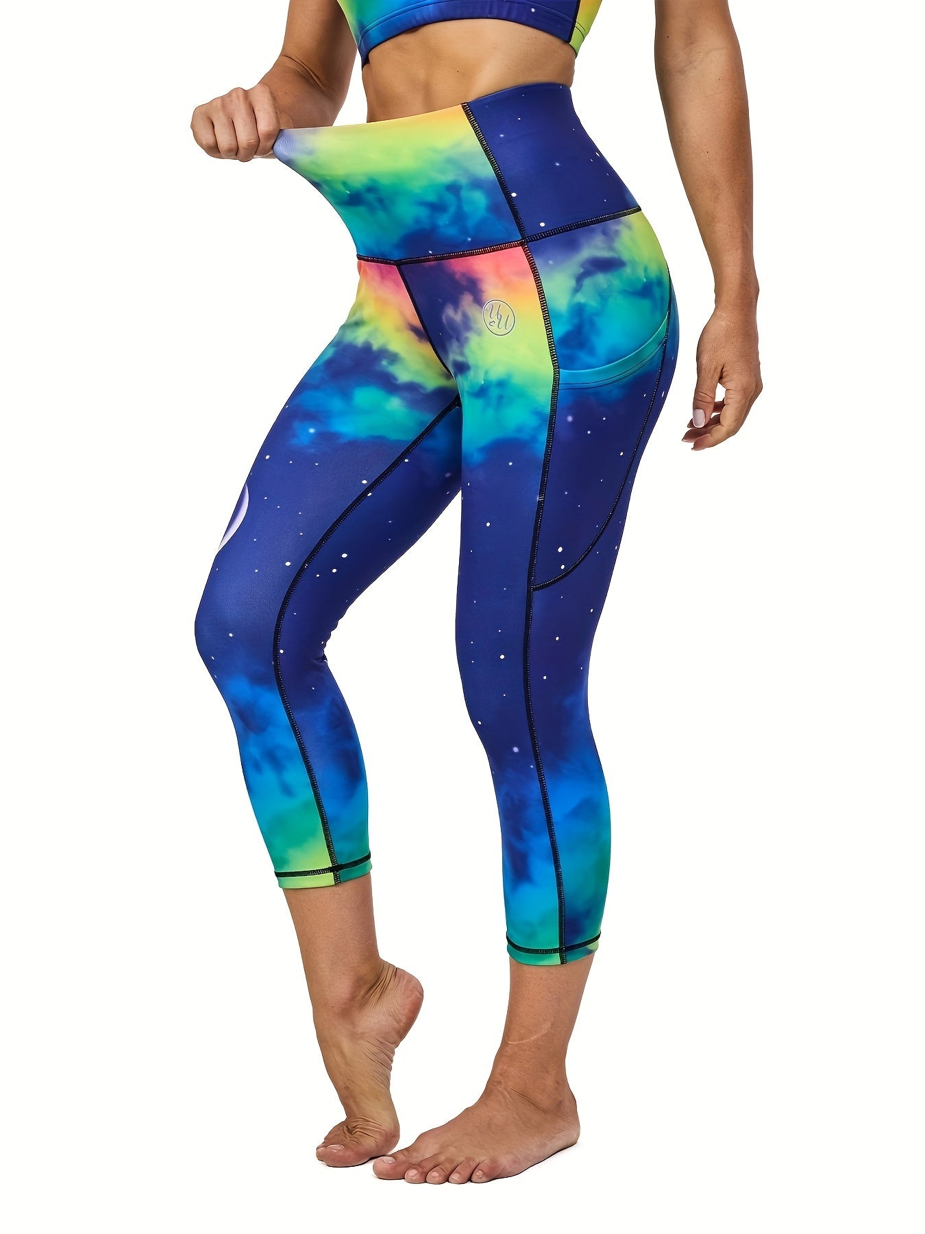 4pcs High Waist Tummy Control Capri Yoga Leggings for Women