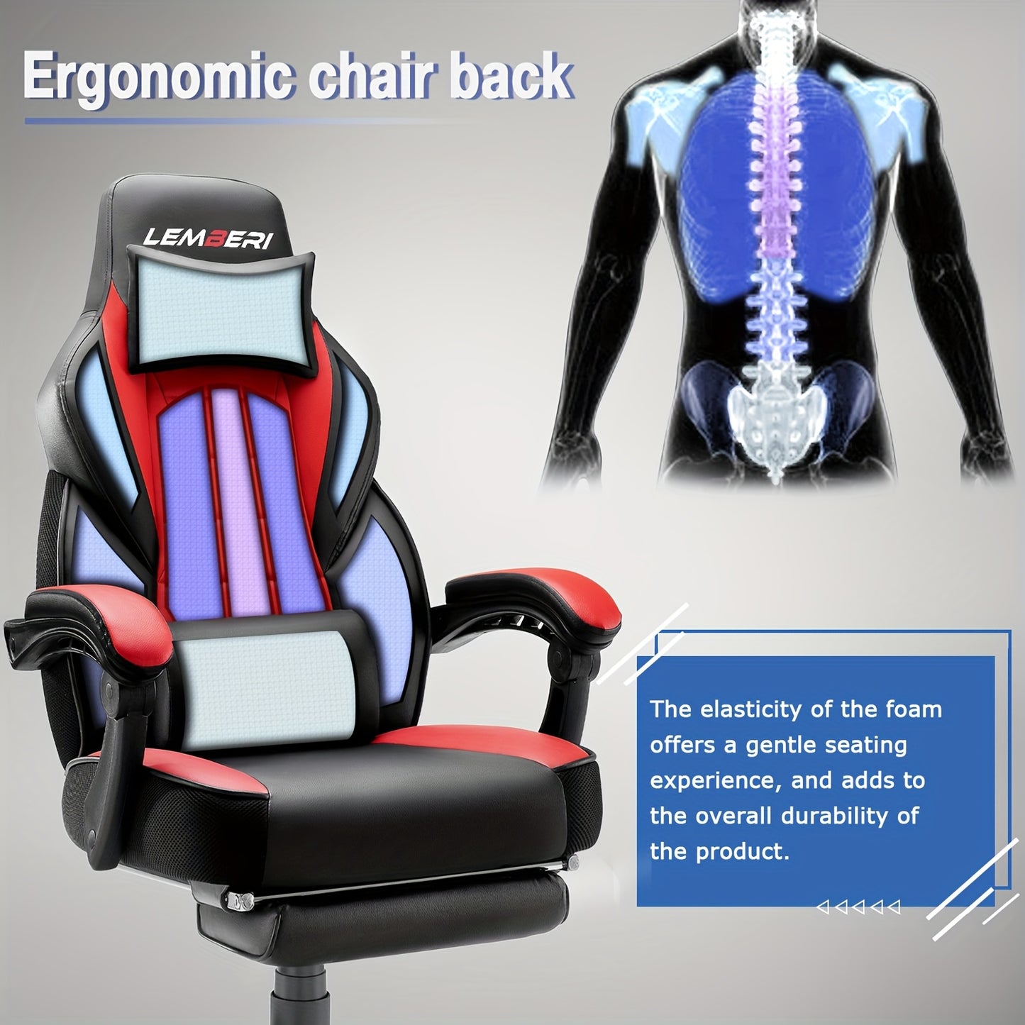 Video Game Chairs With Footrest, Big And Tall Gamer Chair