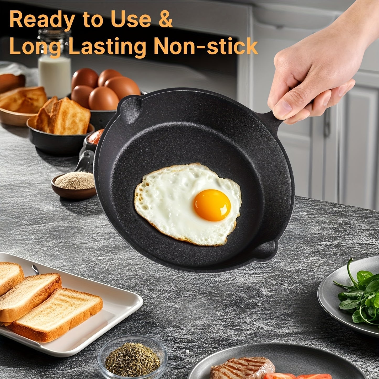 Lodge Seasoned Cast Iron 3 Skillet Bundle 12 Inch 10.25 Inch 8 Inch