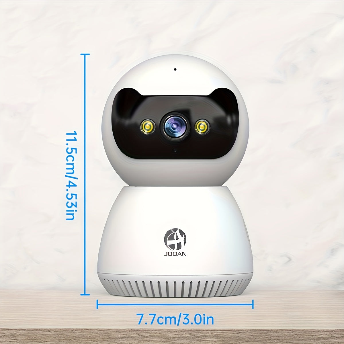 JOOAN 1080P Full HD Security Camera with Color Night Vision, Two-Way Audio, Motion Detection, Auto Tracking, WiFi Connectivity, App Control for Home Safety - Ideal for Youngsters, Elderly, and Pets