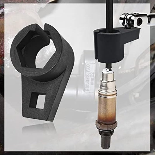Offset Oxygen Sensor Socket 3 8Inch Drive 7 8Inch 22mm Wire Gate Acces Sensor from Side Preventing Damage to Wires Universal for Most Cars