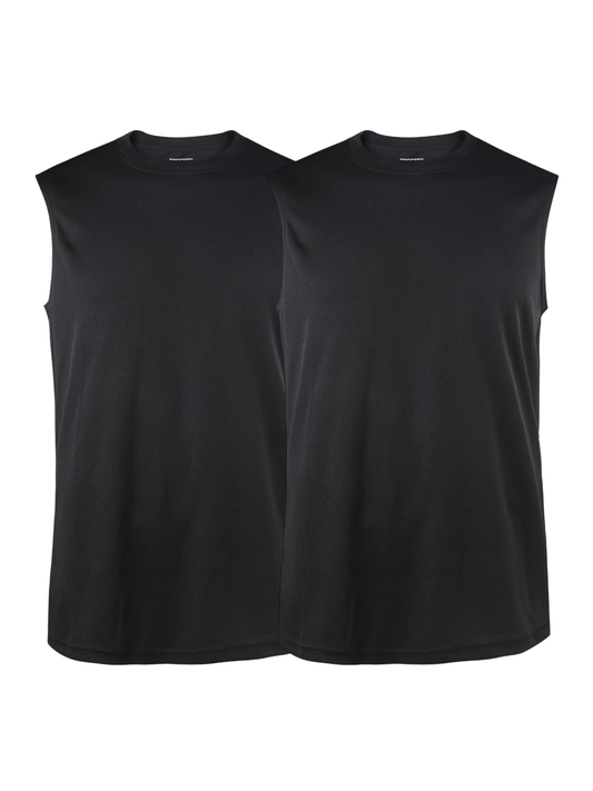 2 Pack Men’s Performance Tank Top Quick Dry Moisture Wicking Solid S 3XL Basic Athletic Underwear Daily Wear Classic Fit Regular Plus Big Tall Size Workout Breathable Casual A Shirts